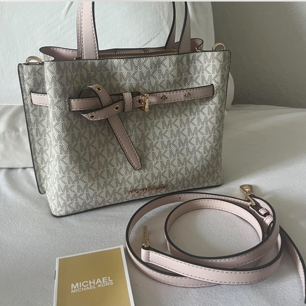 Michael Kors White and Pink Women's Bag
